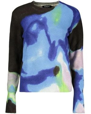 Desigual X M. C. Lacroix Abstract-Print Sweater - Blue