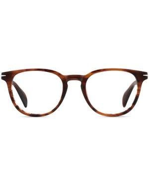 David Beckham Brille Mit Rundem Gestell - Schwarz