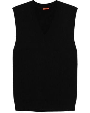 Barena V-Neck Vest - Black