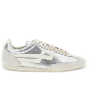 Pro Keds Metallic-Finish Paneled Sneakers - White