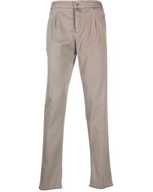 Kiton Pantaloni Plissé - Grigio