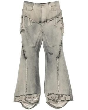 Rick Owens Slivered Bootcut Jeans - Grey