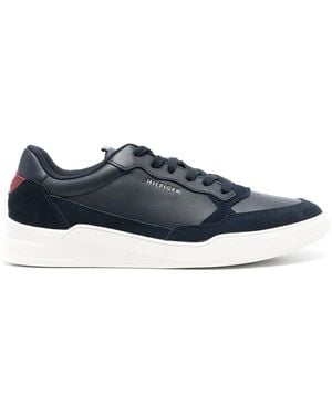 Tommy Hilfiger Embossed-Logo Detail Trainers - Blue