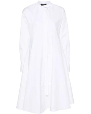 Fabiana Filippi Poplin Shirt Dress - White