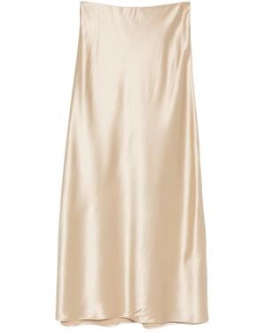 By Malene Birger Satin-Effect Straight Maxi Skirt - Natural
