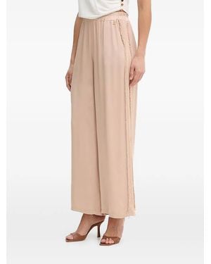 Fracomina Hose Mit Fransen - Natur