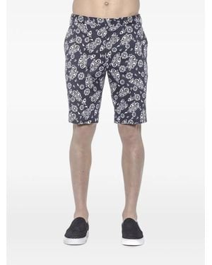 PT Torino Paisley-Print Bermuda Shorts - Blue