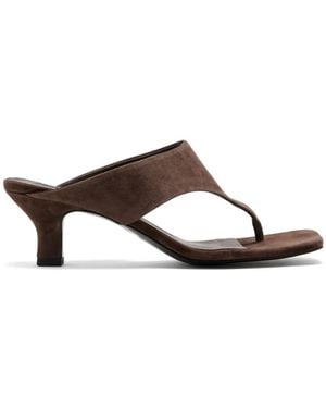 Senso Pearle I Square-Toe Thong Sandals - Brown