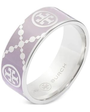 Tory Burch Ring mit T-Monogramm - Weiß