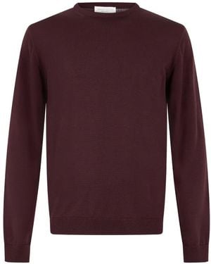 Roberto Collina Crew-Neck Long-Sleeve Sweater - Purple