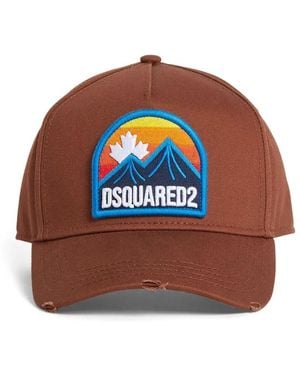 DSquared² Logo-Appliqué Baseball Cap - Brown