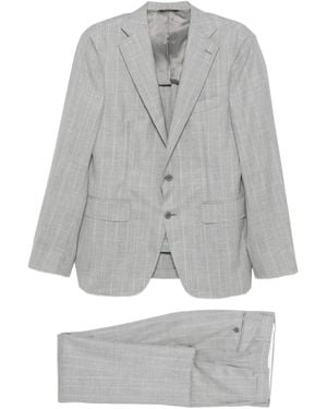 Canali Striped Suit - Grey