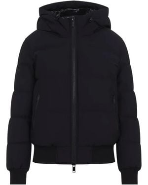 Moose Knuckles Soho Quilted Hooded Jacket - Blue