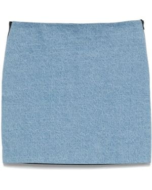 Nanushka Denim Mini Skirt - Blue