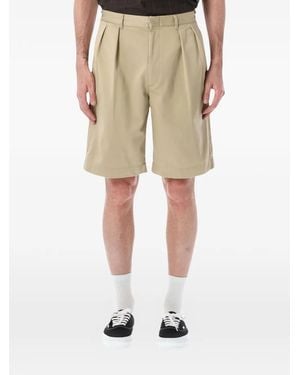 Nanamica Pleated-Detail Shorts - Natural