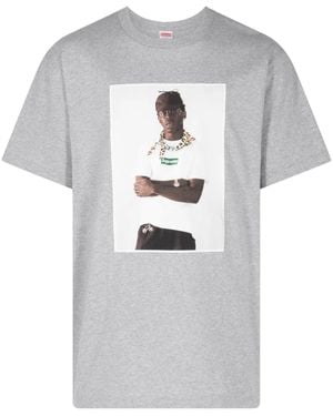 Supreme Photograph-Print Cotton Jersey T-Shirt - Grey