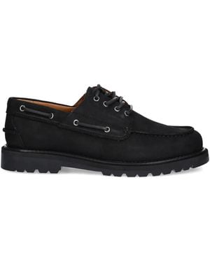 Vagabond Shoemakers Leather Boat Shoes - Black