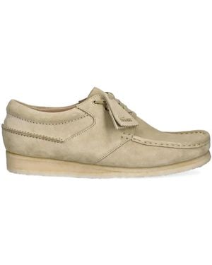 Clarks Derbies À Coutures Contrastantes - Marron