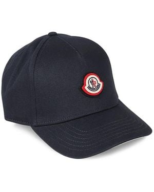 Moncler Logo-Patch Baseball Cap - Blue