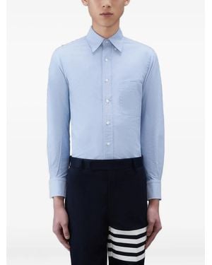 Thom Browne Oxford Long-Sleeve Button-Down Shirt - Blue