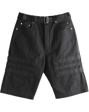 Rick Owens Geth Cutoffs Shorts in Black for Men | Lyst