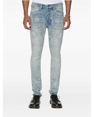 Ksubi Van Winkle Jeans Aus Blumenjacquard - Blau