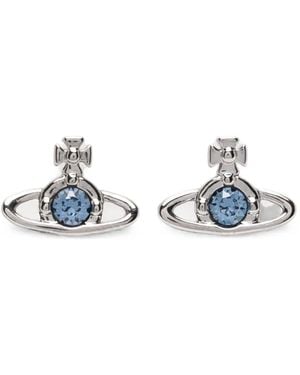 Vivienne Westwood Nano Solitaire Orb Earrings - White