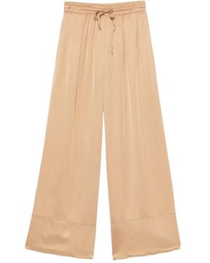 Dixie Drawstring-Waist Palazzo Pants - Natural