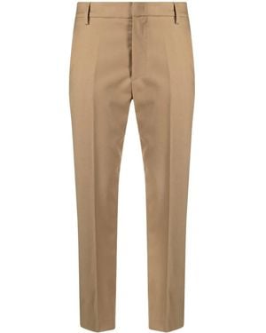 Dondup Nima Cropped Flannel Pants - Natural