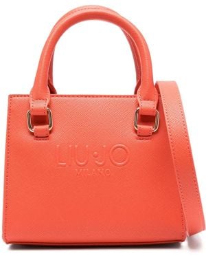 Liu Jo Logo-Embossed Tote Bag - Red