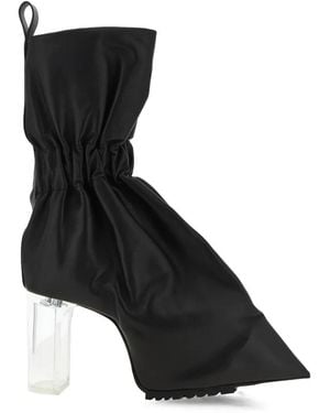 Rick Owens Pull On Cuffed Taquito Ankle Boots - Black