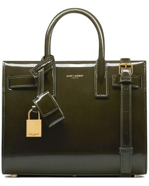 Saint Laurent Bolso Shopper Sac De Jour Mini - Verde
