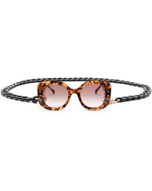 Carolina Herrera Oversize-Frame Sunglasses - White