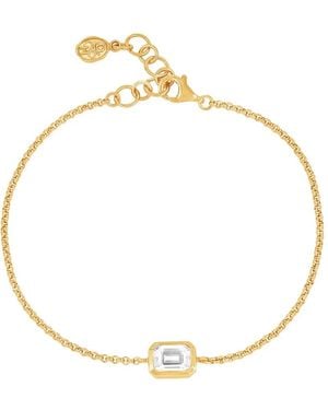 Dower & Hall Octagon-Topaz Chain Bracelet - Metallic