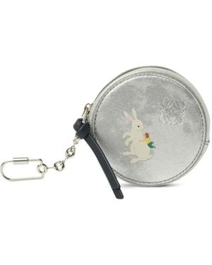 Loewe Suna Signature Anagram Coin Case - Metallic