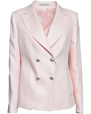 Tagliatore Double-Breasted Blazer - Pink