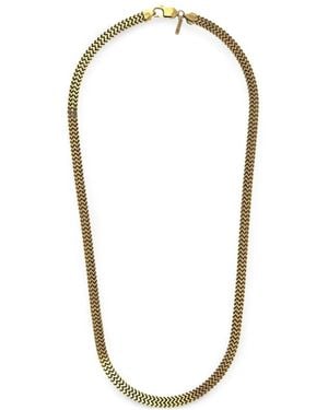 Desmo Collar Rail En Plata De Ley - Blanco