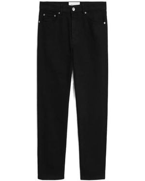 Ami Paris Tapered-Fit Cotton Jeans - Black
