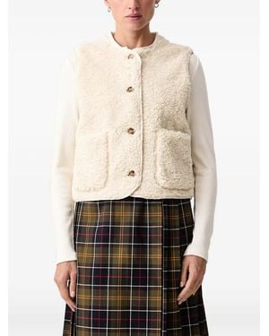 Levi's Gilet Boutonné Rema À Effet Sherpa - Natural
