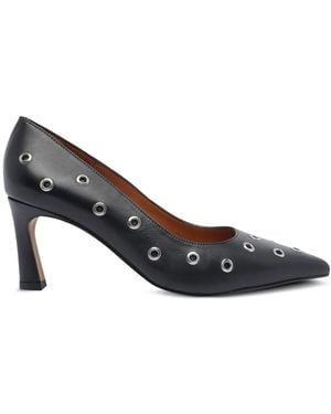 Ángel Alarcón 75Mm Pointed-Toe Eyelet Pumps - Brown