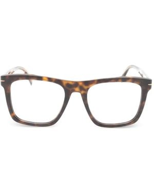 David Beckham Lunettes De Vue À Effet Écailles De Tortue - Brown