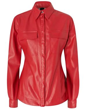 Pinko Flap-Pocket Shirt - Red