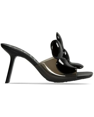 Loewe 90Mm Petal Flower Sandals - Black