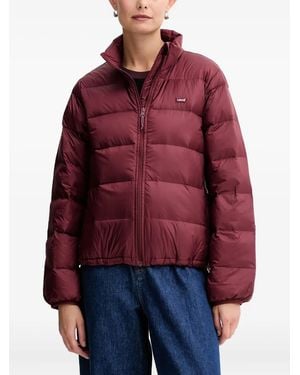 Levi's Willa Down Packable Zip Puffer Jacket - Red