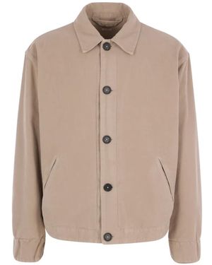 Massimo Alba Cadillac Cotton Moleskin Jacket - Natural