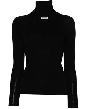 P.A.R.O.S.H. Cut-Out Wool Jumper - Black