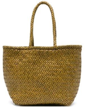 Dragon Diffusion Small Grace Woven Tote Bag - Green