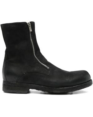 Officine Creative Zip-Detail Leather Boots - Black