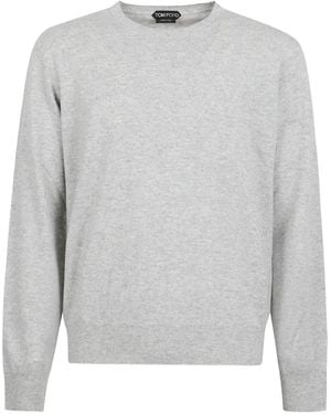 Tom Ford Klassischer Kaschmirpullover - Grau