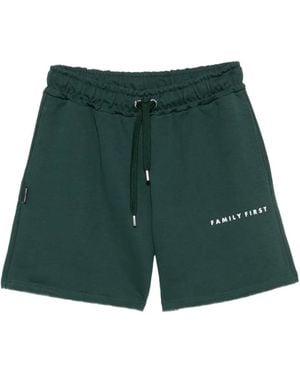FAMILY FIRST Box Logo Drawstring Shorts - Green